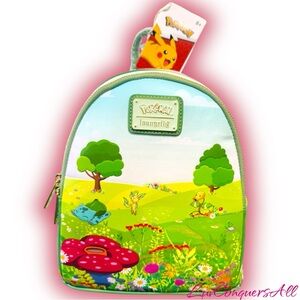 Loungefly Pokémon Floral Grass Type Scene Mini Backpack